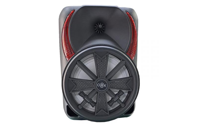 Big Bluetooth speaker { 20w max / USB , TF card , Mic in and AUX in support / Radio mode / corded microphone is included } BT-824